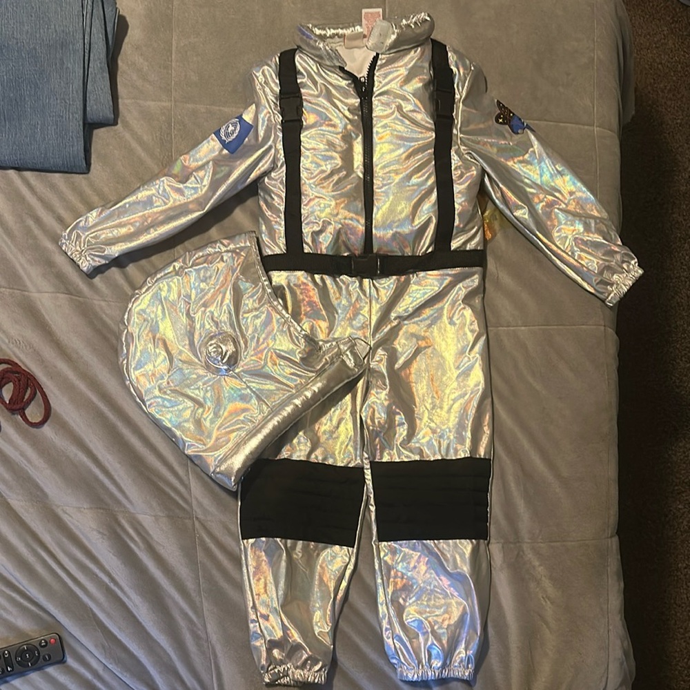 Silver and Black Halloween Space Explorer Costume